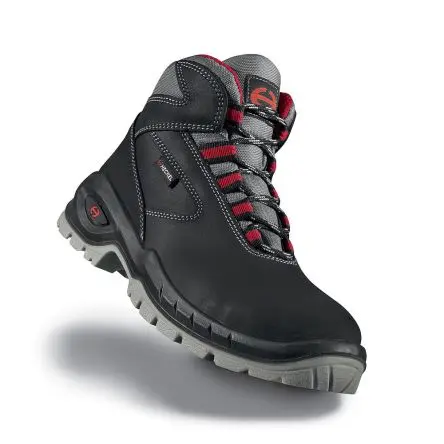 Produktfoto 1 von Heckel suXXeed, Herren, Knöchel-Sicherheitsstiefel Schwarz, Grau, Rot mit Videosignal-Schutzkappe 41