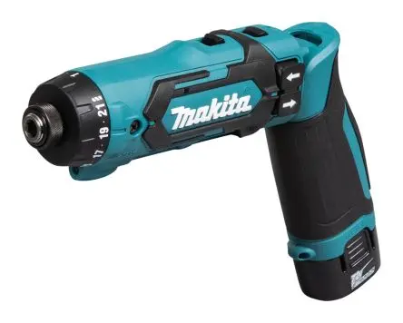 Produktfoto 1 von Makita DF012DSE-UK Akkuschrauber 7.2 V 650U/min, Typ G – Britisch 3-polig