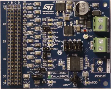 Produktfoto 1 von STMicroelectronics EVAL-L9960 Entwicklungskit, Evaluierungsplatine Halbbrücken-Treiber, für SPC560P-DISP