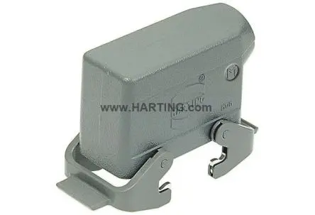 Produktfoto 1 von HARTING Han B Kappe für robusten Stromversorgungsstecker 2 Hebel 2, Kabel 24B Haube, IP65, IP66, IP67