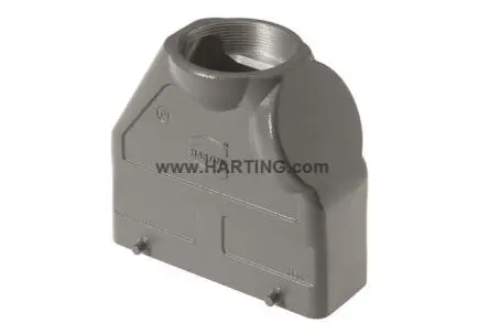 Produktfoto 1 von HARTING Han B Kappe für robusten Stromversorgungsstecker 2 Hebel 2, Kabel 24B Haube, IP65