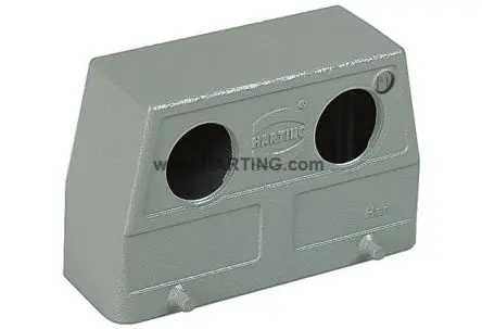 Produktfoto 1 von HARTING Han B Kappe für robusten Stromversorgungsstecker Doppelter Hebel 2, Kabel 16B Haube, IP65, IP66, IP67