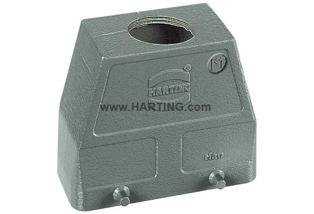 Produktfoto 1 von HARTING Han B Kappe für robusten Stromversorgungsstecker 2 Hebel 2, Kabel 10B Haube, IP65