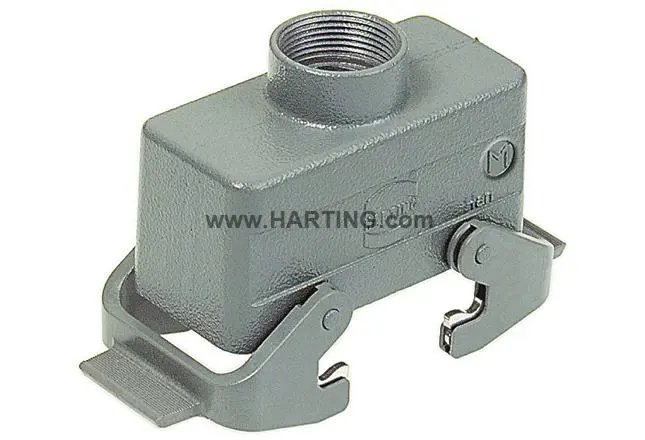 Produktfoto 1 von HARTING Han B Kappe für robusten Stromversorgungsstecker 2 Hebel 2, Kabel 16B Haube, IP65