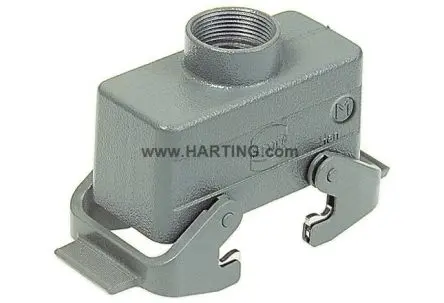 Produktfoto 1 von HARTING Han B Kappe für robusten Stromversorgungsstecker 2 Hebel 2, Kabel 16B Haube, IP65, IP66, IP67