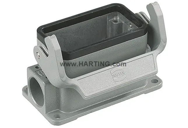 HARTING Han B Gehäuse für robusten Stromversorgungsstecker 1 Hebel 1, SMD 24B Sockel, IP65