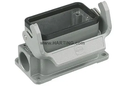 Produktfoto 1 von HARTING Han B Gehäuse für robusten Stromversorgungsstecker 1 Hebel 1, Oberfläche 24B Sockel, IP65