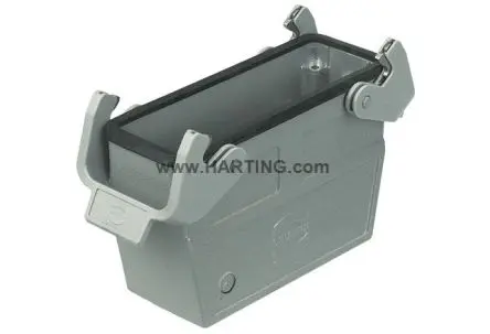 Produktfoto 1 von HARTING Han B Kappe für robusten Stromversorgungsstecker 2 Hebel 2, Kabel 24B Haubenkupplung, IP65