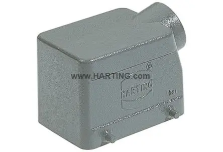 Produktfoto 1 von HARTING Han A Kappe für robusten Stromversorgungsstecker 2 Hebel 2, Oberfläche 32A Haube, IP65