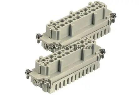 Produktfoto 1 von HARTING Han ES Industrie-Steckverbinder Kontakteinsatz Buchse, 48-polig 16A, Kabel, Steckverbindereinsatz