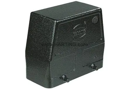 Produktfoto 1 von HARTING Han M Kappe für robusten Stromversorgungsstecker 2 Hebel 2, Kabel 16B Haube, IP65
