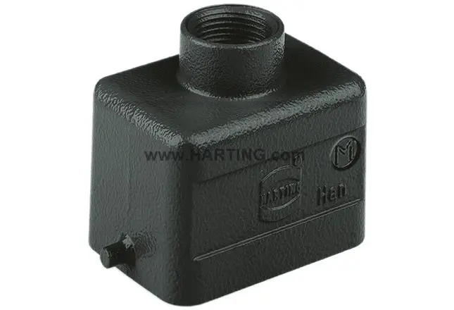 Produktfoto 1 von HARTING Han M Kappe für robusten Stromversorgungsstecker 1 Hebel 1, Kabel 6B Haube, IP65
