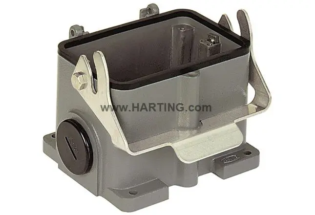 Produktfoto 1 von HARTING Han B Gehäuse für robusten Stromversorgungsstecker 1 Hebel 1, SMD 48B Sockel, IP65