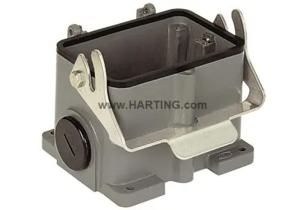 Produktfoto 1 von HARTING Han B Gehäuse für robusten Stromversorgungsstecker 1 Hebel 1, Oberfläche 48B Sockel, IP65