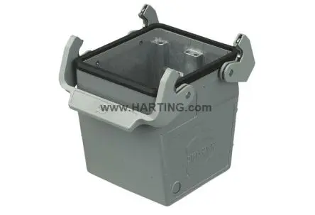 Produktfoto 1 von HARTING Han B Kappe für robusten Stromversorgungsstecker 2 Hebel 2, Kabel 32B Haube, IP65