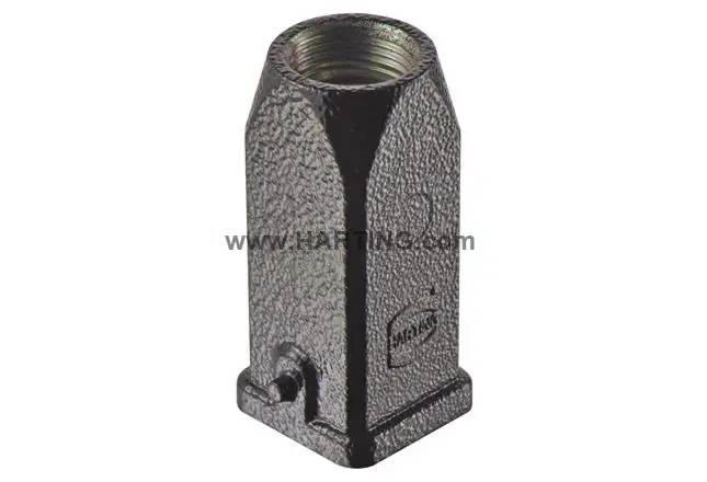 Produktfoto 1 von HARTING Han M Kappe für robusten Stromversorgungsstecker 1 Hebel 1, Kabel 3A Haube, IP40, IP65