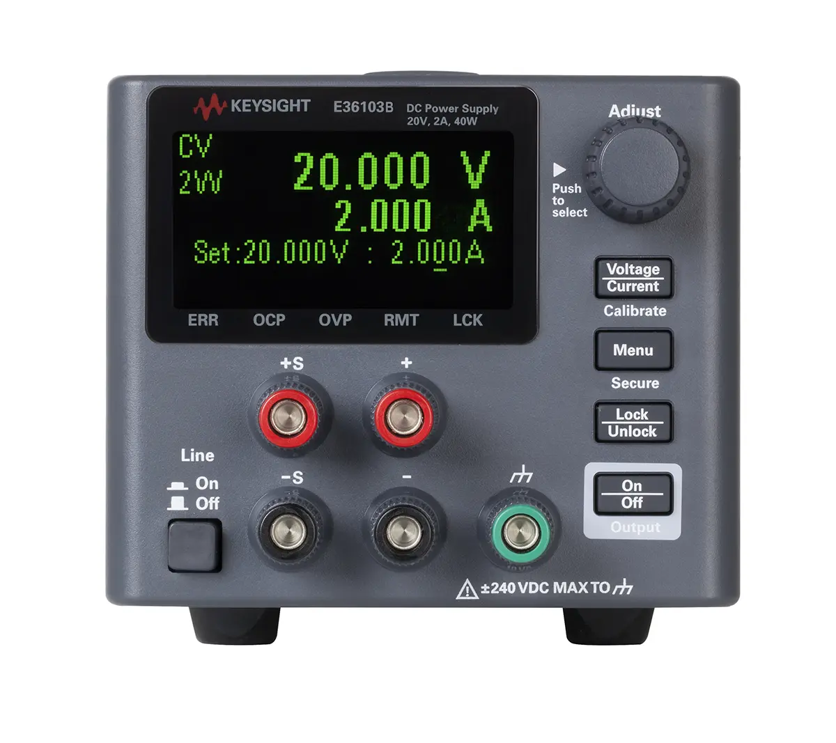 Produktfoto 1 von Keysight Technologies E36103B Digital Labornetzgerät 40W, 0 → 20V / 2A