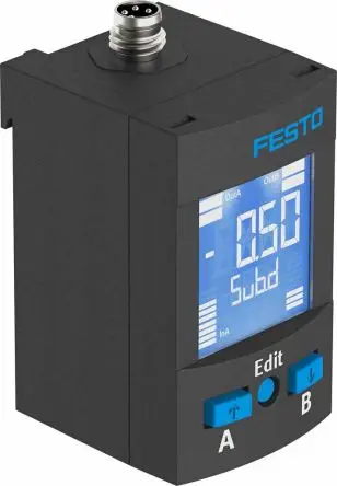 Produktfoto 1 von Festo Drucksensor, 0 bar bis 10 bar 30V dc, IP67, IP65 50 °C