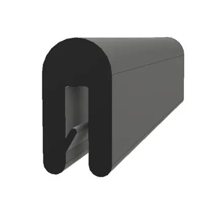 Produktfoto 1 von RS PRO Kantenschutz, Kantenschutz, Ethylen-Propylen-Dien-Monomer, Schwarz, B. 6 mm, H. 11.5 mm, L. 20 m