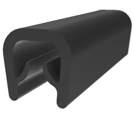 Produktfoto 1 von RS PRO Kantenschutz, Kantenschutz, Ethylen-Propylen-Dien-Monomer, Schwarz, B. 14.8 mm, H. 14.9 mm, L. 20 m