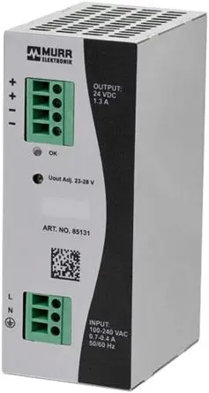 Produktfoto 1 von Murrelektronik Limited Eco-Rail DIN-Schienen Netzteil Geschalteter Modus 264V ac AC / 1.3 A 24V dc DC 31.2 W
