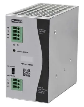 Produktfoto 1 von Murrelektronik Limited Eco-Rail DIN-Schienen Netzteil Geschalteter Modus 264V ac AC / 10 A 24V dc DC 240 W