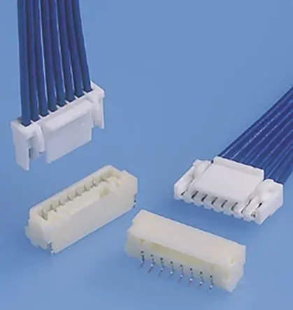 Produktfoto 1 von JST GH Leiterplattenleiste gewinkelt, 2-polig / 1-reihig, Raster 1.25 mm Raster Oberfläche, Kabel-Platine, Ummantelt
