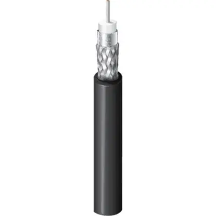 Belden 4505R RG59 SDI-Koaxialkabel, Verlegekabel, 75 Ω, 1000 ft, Aussen ø 5.84 mm Außen-ø , Schwarz