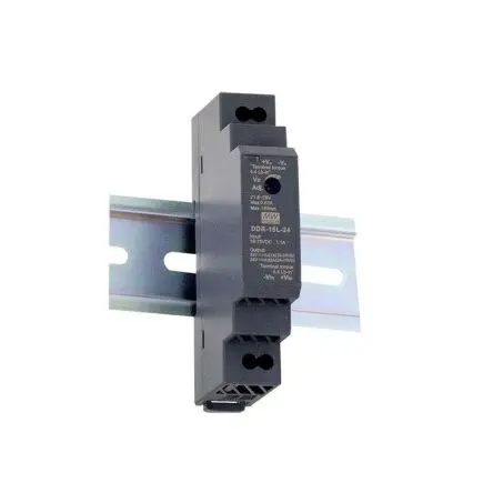 Produktfoto 1 von MEAN WELL DDR-15 DC/DC Konverter, 24V OUT 4.5 A DIN-Hutschiene 75V dc 40 °C 85 °C