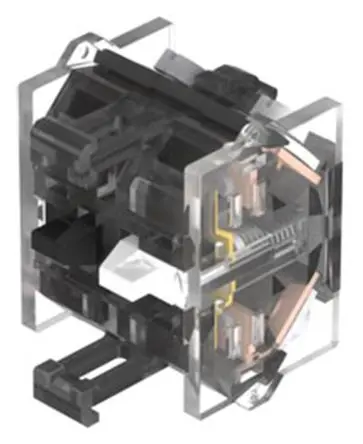 Produktfoto 1 von EAO Modularschalter-Kontaktblock 1 Öffner 500V ac für Schalter, Serie 04 Schraubanschluss