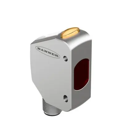 Produktfoto 1 von Banner Q4X Kubisch Optischer Sensor, Entfernung, PnP Ausgang, Schraube