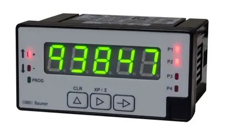 Produktfoto 1 von Baumer NE1218 Zähler Bidirektional Zähler LED-Display 5-stellig, Frequenz, max. 15 kHz