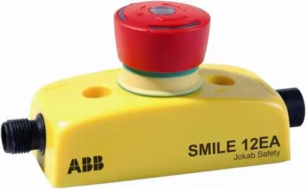 Produktfoto 1 von ABB Jokab Smile 12 EA Not-Aus-Drucktaster, SMD, Ø 32.2 mm, 2 Öffner, Rot Beleuchtet IP65, 0.04m, x 52 mm,