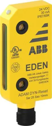 Produktfoto 1 von ABB Jokab DYN Elektronische Erkennung M12 Berührungsloser Sicherheitsschalter 24V dc aus Polybutylenterephthalat,