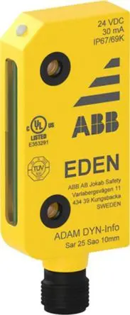 Produktfoto 1 von ABB Jokab DYN Elektronische Erkennung M12 Berührungsloser Sicherheitsschalter 24V dc aus Polybutylenterephthalat,