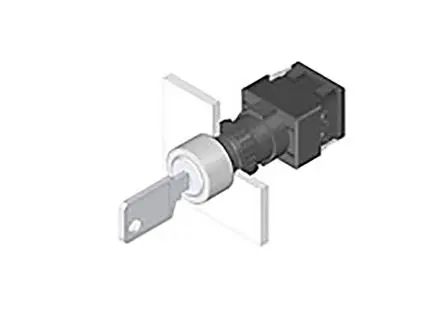 Produktfoto 1 von EAO Schlüsselverriegelungsschalter Rastend 2-Positionen 5 A Standardausführung IP 65