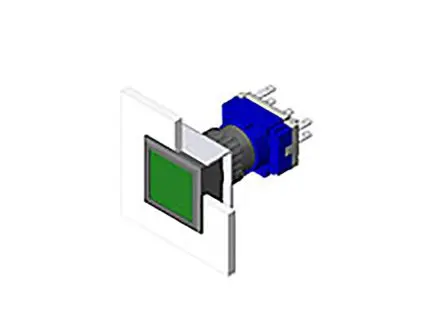 Produktfoto 1 von EAO Anzeigelampe 61 Gelb, Ausschnitt-Ø 22.3 mm Rund IP65