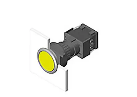 Produktfoto 1 von EAO Anzeigelampe 61 Grün Vierkant IP65