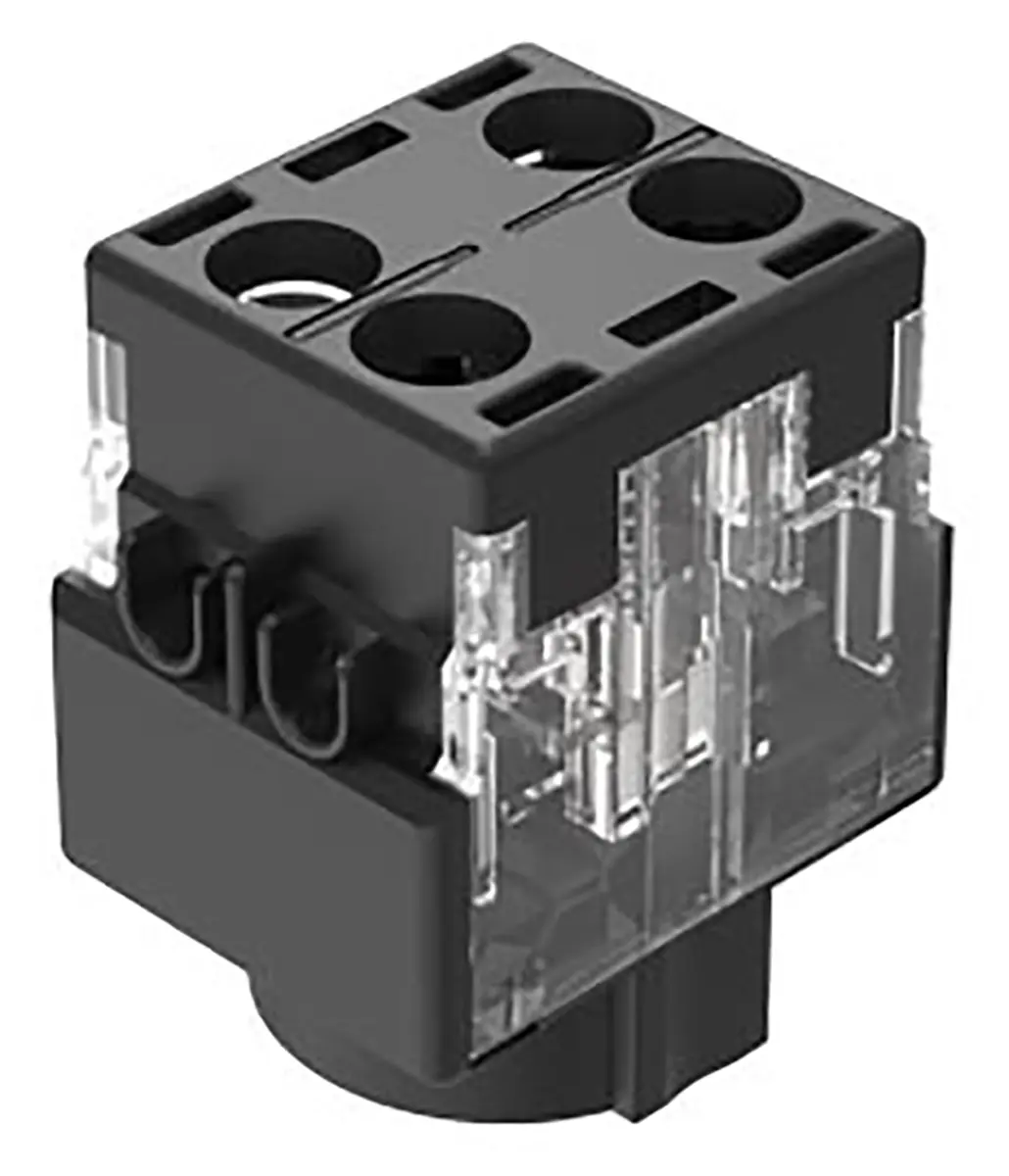 Produktfoto 1 von EAO Drucktaster-Kontaktblock 1 Öffner 250V ac/dc für Schalter der Serie 61 Schraubanschluss