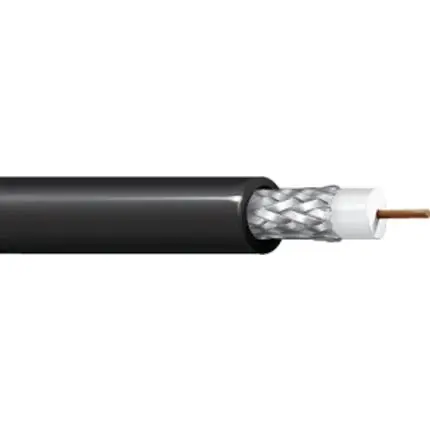 Produktfoto 1 von Belden 8240 RG58 Koaxialkabel, Verlegekabel, 52 Ω, 30.48 m, Aussen ø 4.826 mm Außen-ø , Schwarz