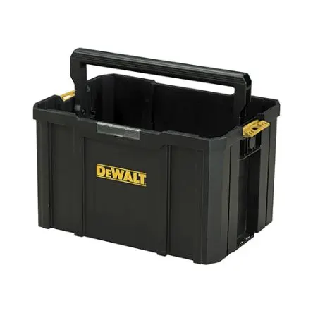 Produktfoto 1 von DeWALT Kunststoff Werkzeugkoffer Schwarz, L. 440 mm B. 320mm H. 275 mm, Register