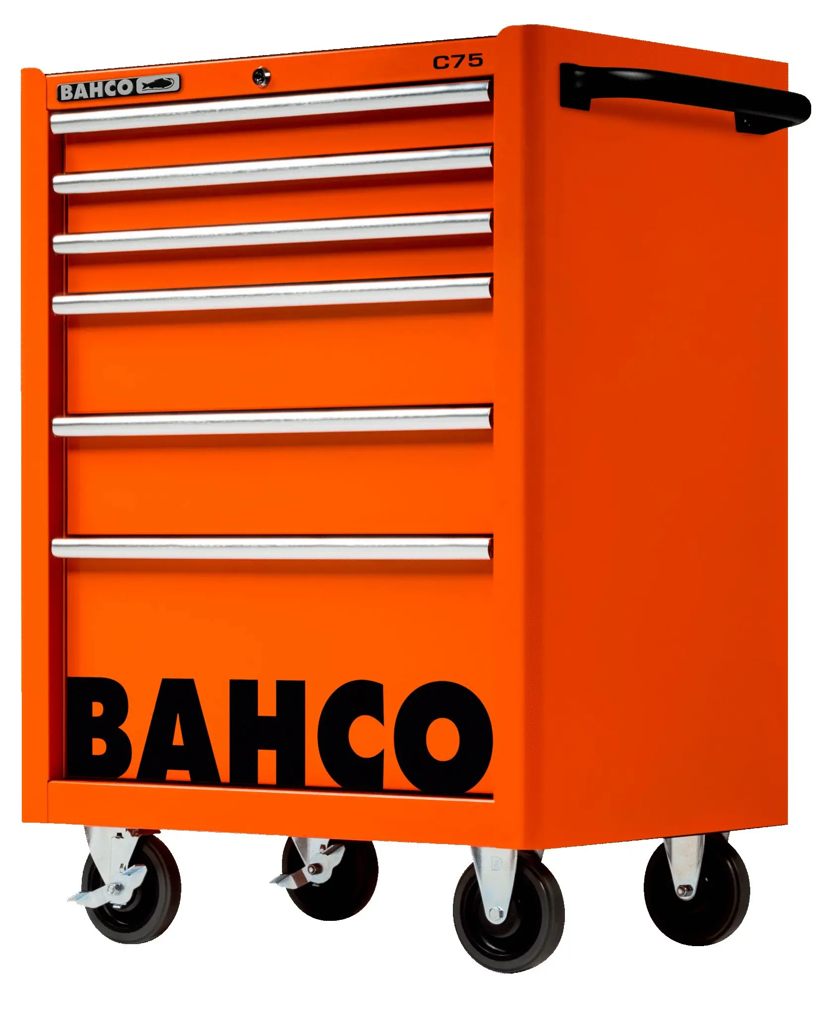 Produktfoto 1 von Bahco Vollstahl Werkzeugwagen, Typ Gestellwagen 6 Schubladen mit Rädern, 956 mm x 677 mm x 763 mm