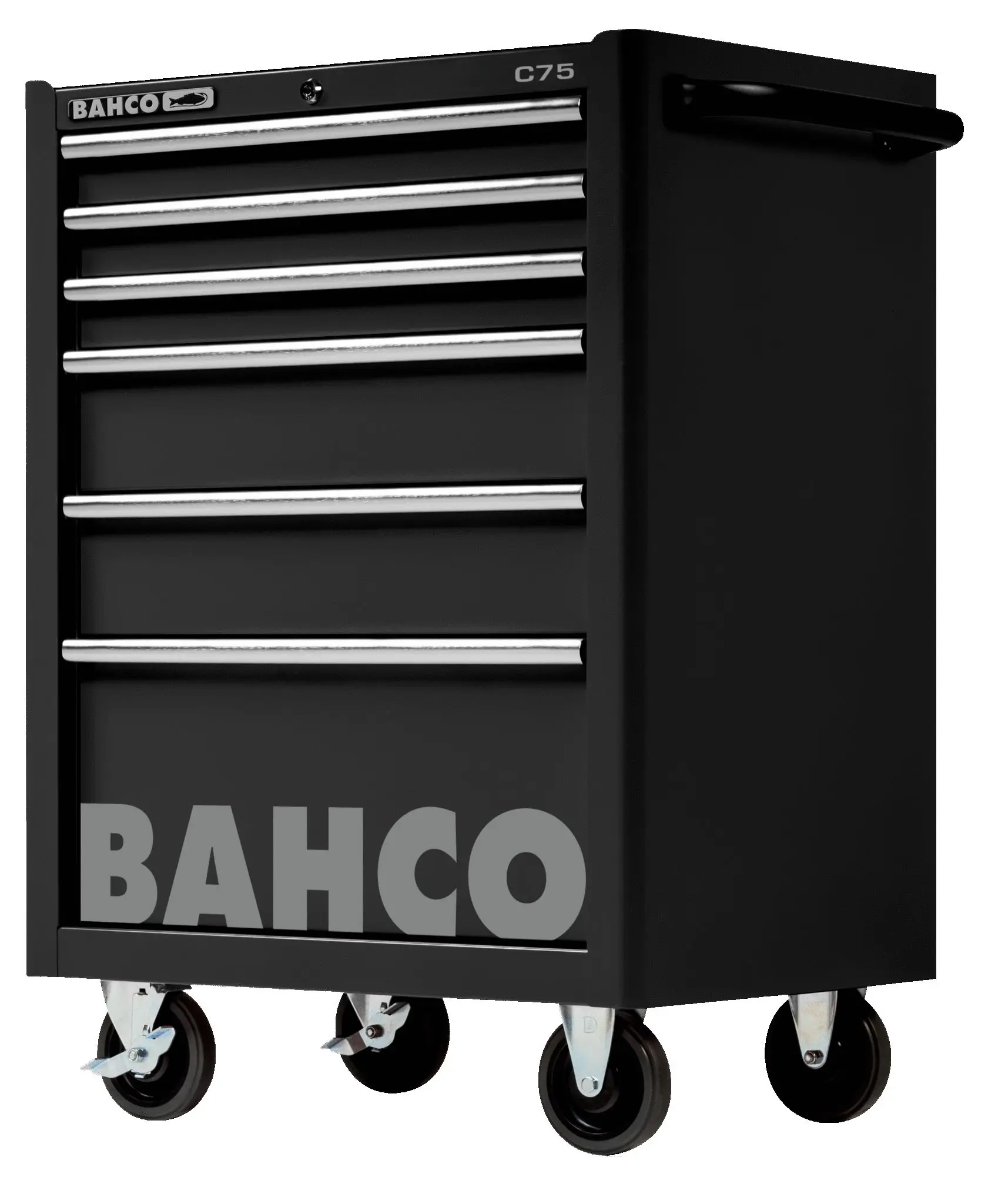 Produktfoto 1 von Bahco Vollstahl Werkzeugwagen, Typ Gestellwagen 6 Schubladen mit Rädern, 956 mm x 677 mm x 763 mm
