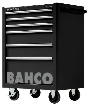 Bahco Stahl Werkzeugwagen, Typ Trolley 6 Schubladen mit Rollen, 956mm x 501mm x 763mm