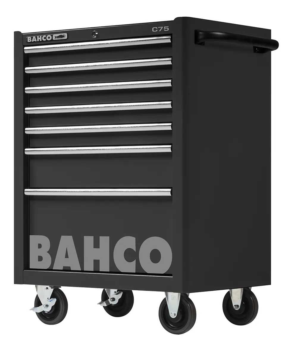 Bahco Vollstahl Werkzeugwagen, Typ Gestellwagen 7 Schubladen mit Rädern, 956 mm x 40 in x 763 mm
