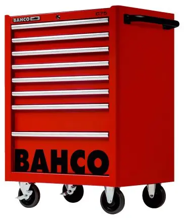 Produktfoto 1 von Bahco Vollstahl Werkzeugwagen, Typ Gestellwagen 8 Schubladen mit Rädern, 956 mm x 677mm x 763 mm