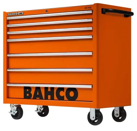 Produktfoto 1 von Bahco Vollstahl Werkzeugwagen, Typ Gestellwagen 7 Schubladen mit Rädern, 986 mm x 1.02m x 1.1 m