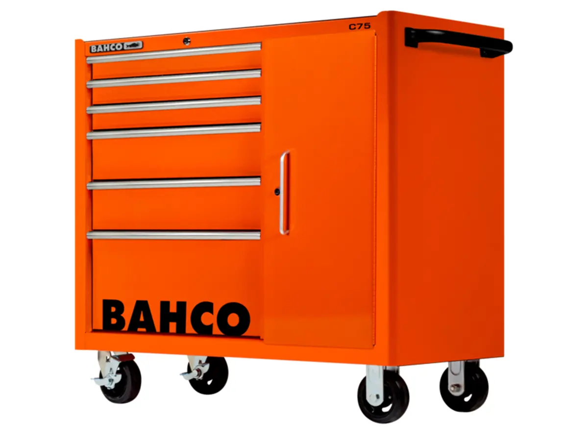 Produktfoto 1 von Bahco Vollstahl Werkzeugwagen, Typ Gestellwagen 6 Schubladen mit Rädern, 986 mm x 1.02 m x 1.1 m