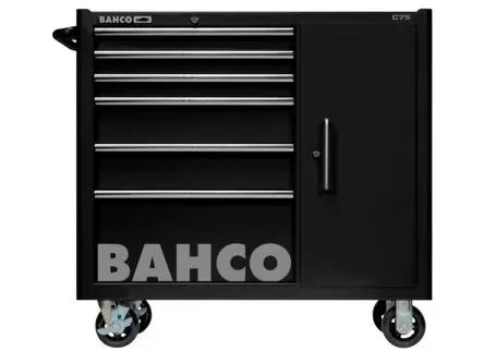 Produktfoto 1 von Bahco Vollstahl Werkzeugwagen, Typ Gestellwagen 6 Schubladen mit Rädern, 986 mm x 1.02m x 1.1 m