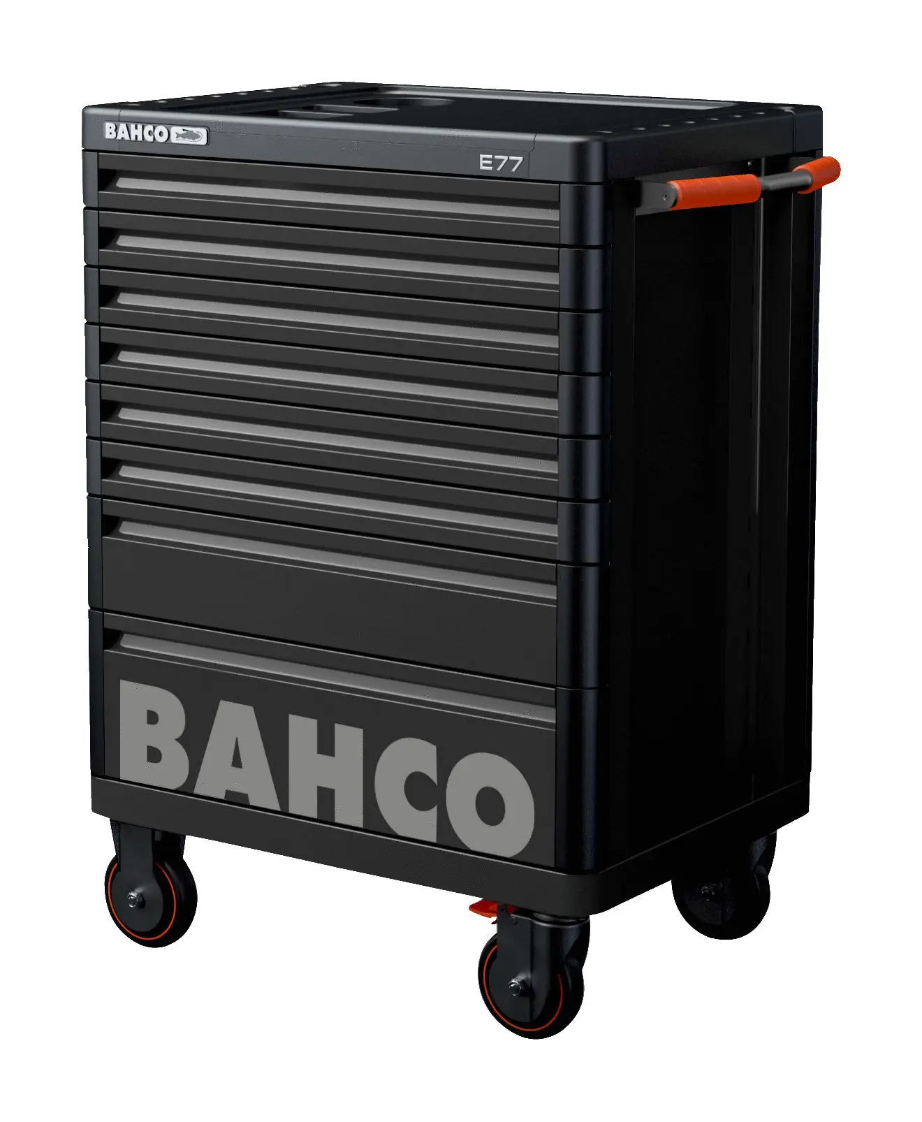 Produktfoto 1 von Bahco Vollstahl Rollenschrank, Typ Werkzeugwagen 8 Schubladen mit Rädern, 976 mm x 693 mm x 820 mm